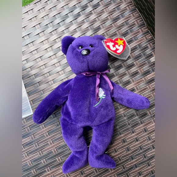 Rare 1997 Ty Princess Diana Beanie Baby P.E. Pellets NO Space TY 1997 - Picture 4 of 11